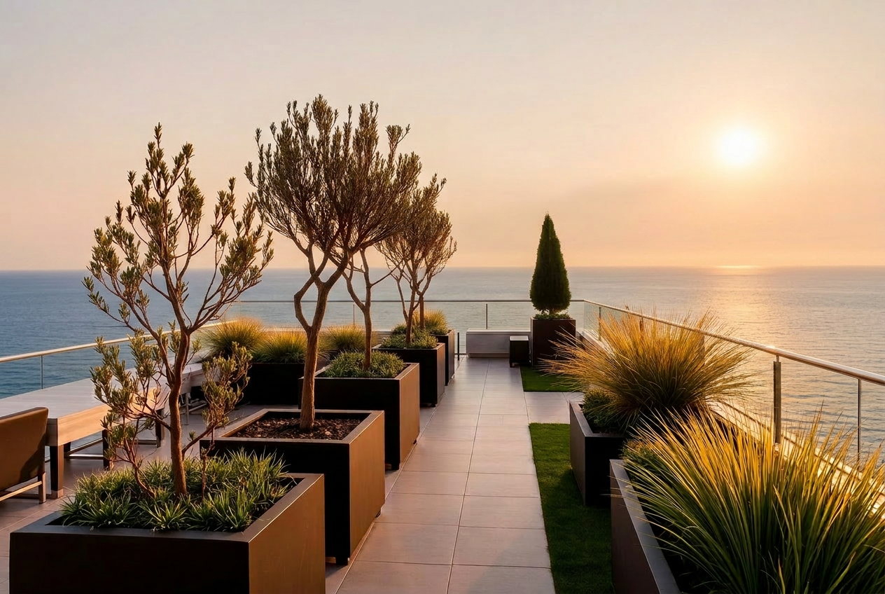 Seaside terrace — mood study