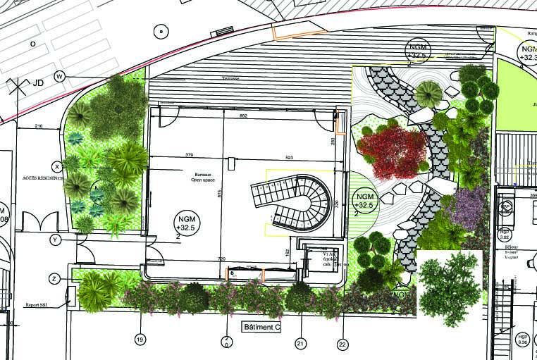 Plan d'un immeuble à Monaco