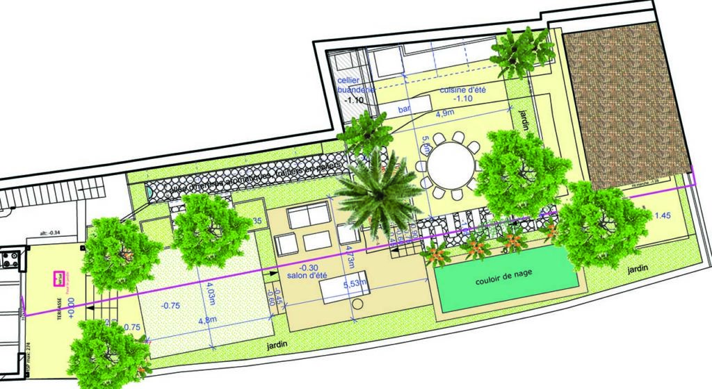 Plan of a villa project