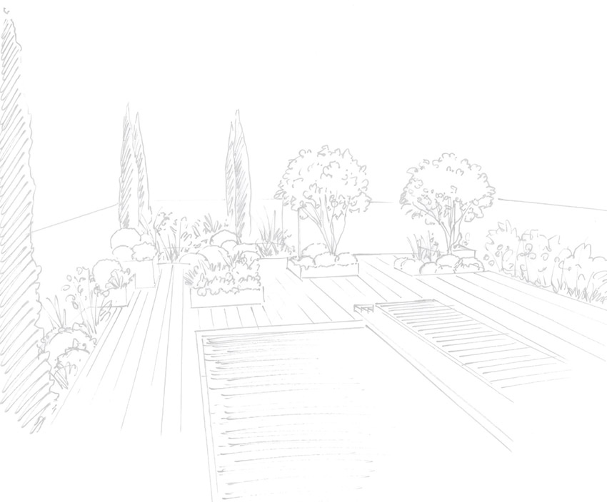 Dessin plan paysage